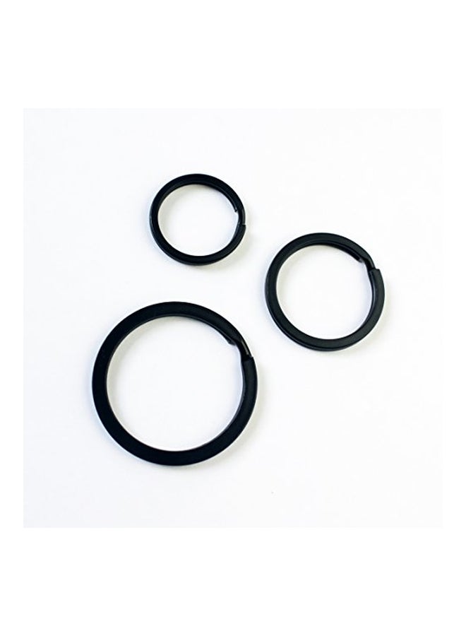 Millennial Essentials 36-Piece Metal Split Keychain Black - Image 3