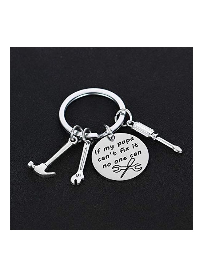 YeeQin Screwdriver Wrench Hammer Keychain Silver - Image 2
