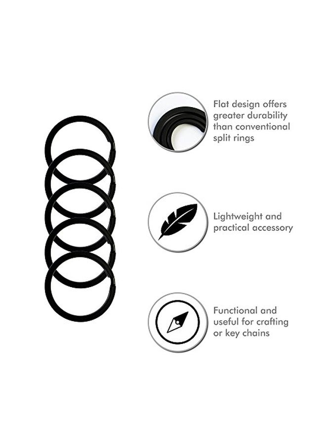 Millennial Essentials 36-Piece Metal Split Keychain Black - Image 2