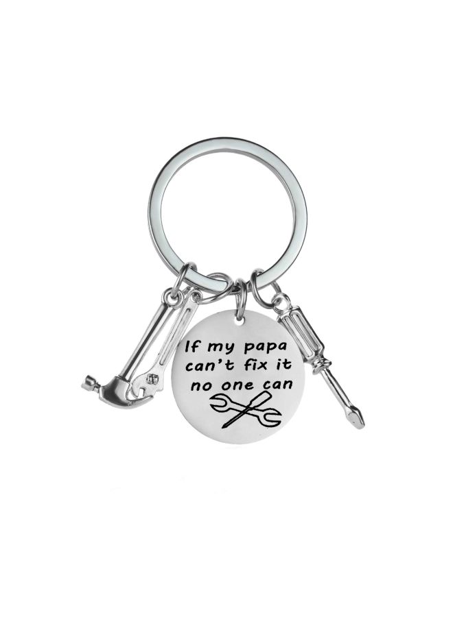 YeeQin Screwdriver Wrench Hammer Keychain Silver - Image 1
