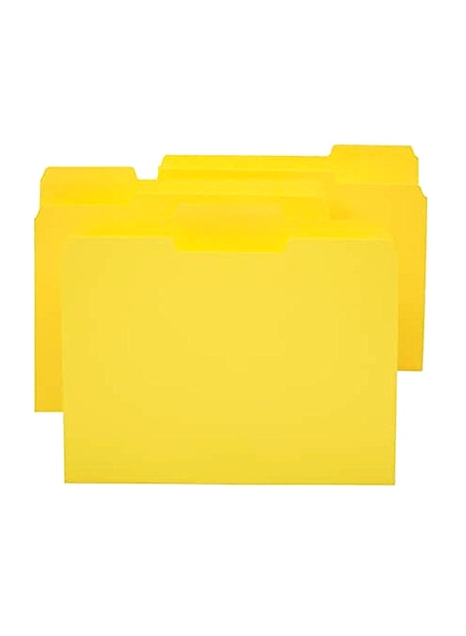 1InTheOffice 24-Piece Top-Tab File Folder Set Yellow - Image 1
