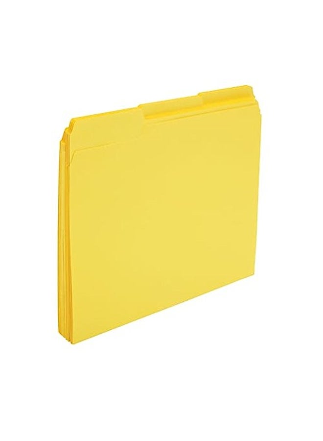 1InTheOffice 24-Piece Top-Tab File Folder Set Yellow - Image 2