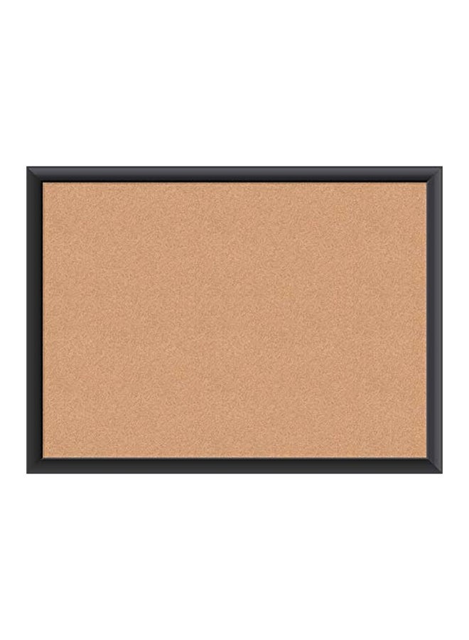 U Brands Cork Bulletin Board Black/Brown  - Image 1