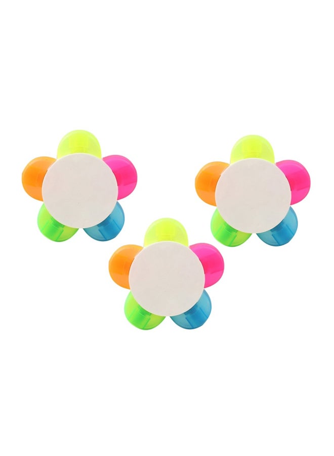 3-Piece 5 Colour Highlighter Multicolour - v1552376870/N21874604A_1