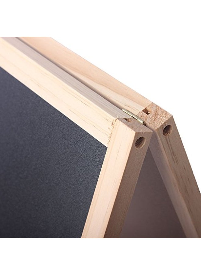BangQiao Wooden A-Frame Double-Sided Chalkboard Black/Brown  - Image 2