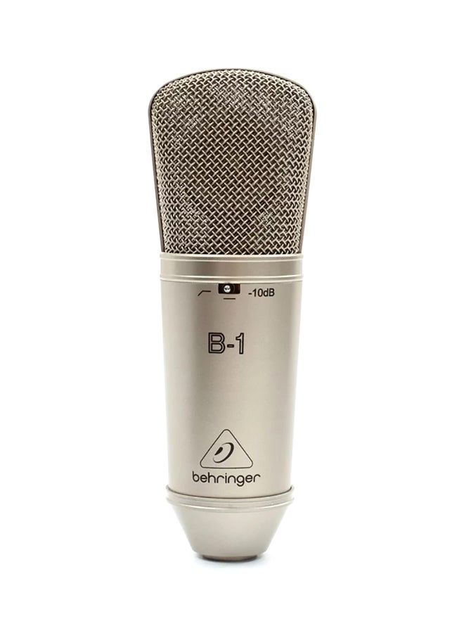 بيهرينغر ميكروفونات بمكثف للصوت كبيرة الغشاء B-1 فضي - Image 1
