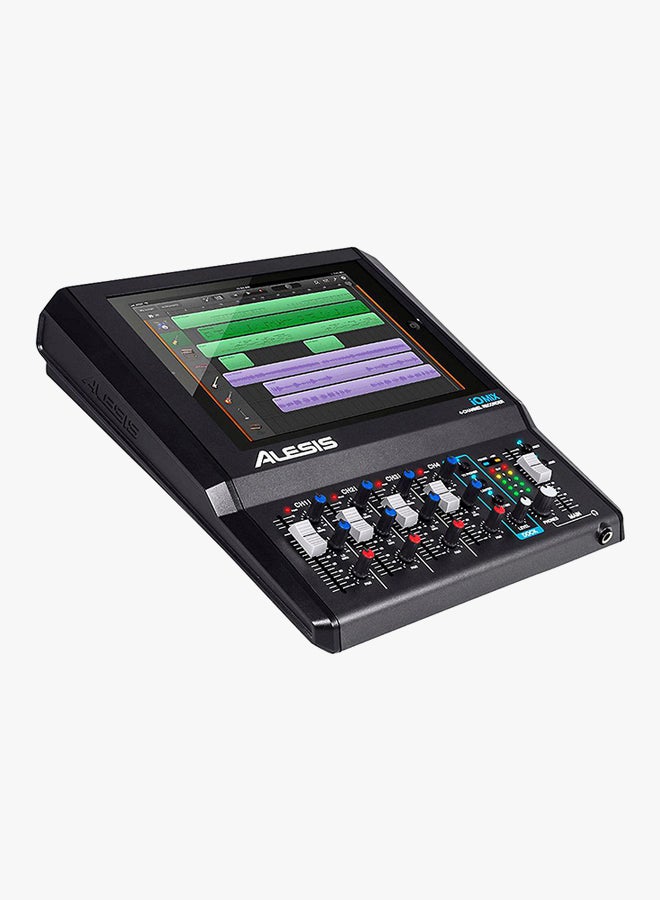 Alesis - 4 Channel Audio Interface/Mixer Visual Mixers For iPad IO MIX Black - Image 1