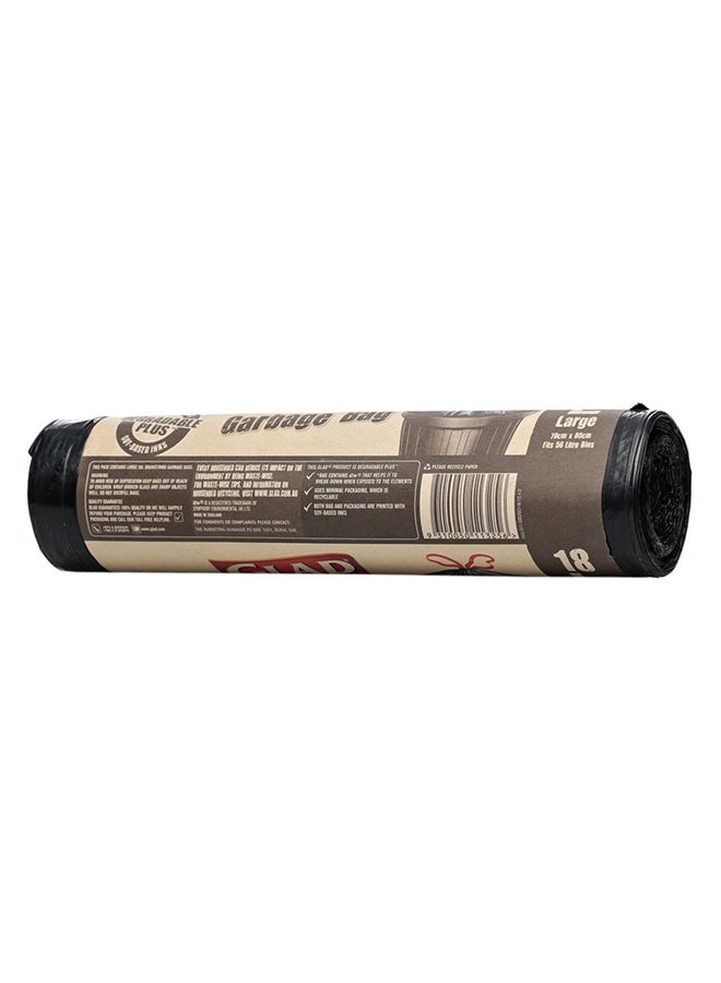 Glad - Kitchen Tidy Degradable Plus Large Bags 18 count - Image 1