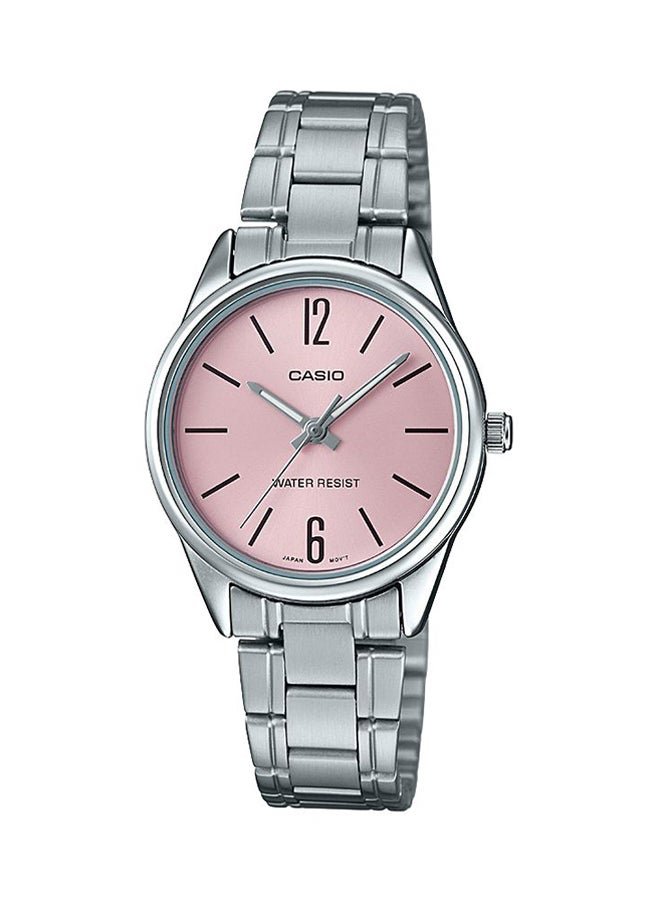 CASIO Women's Water Resistant Analog Watch LTP-V005D-4BUDF - 28 mm - Silver  - Image 1