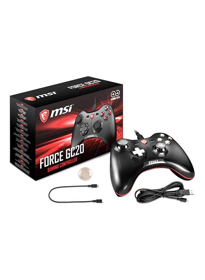 MSI - Force Gaming Controller PAD-S10-0400010-EC4  GC20 - Wired - Image 1