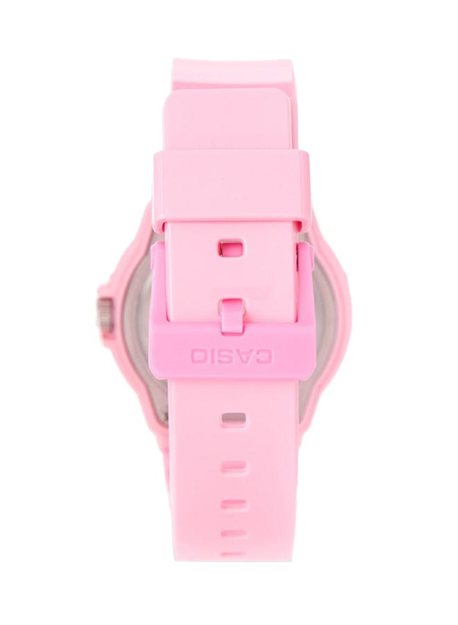 كاسيو ساعة يد بعقارب مقاومة للماء طراز LRW-200H-4B2VDF- مقاس 34 مم - لون وردي للنساء - Image 2