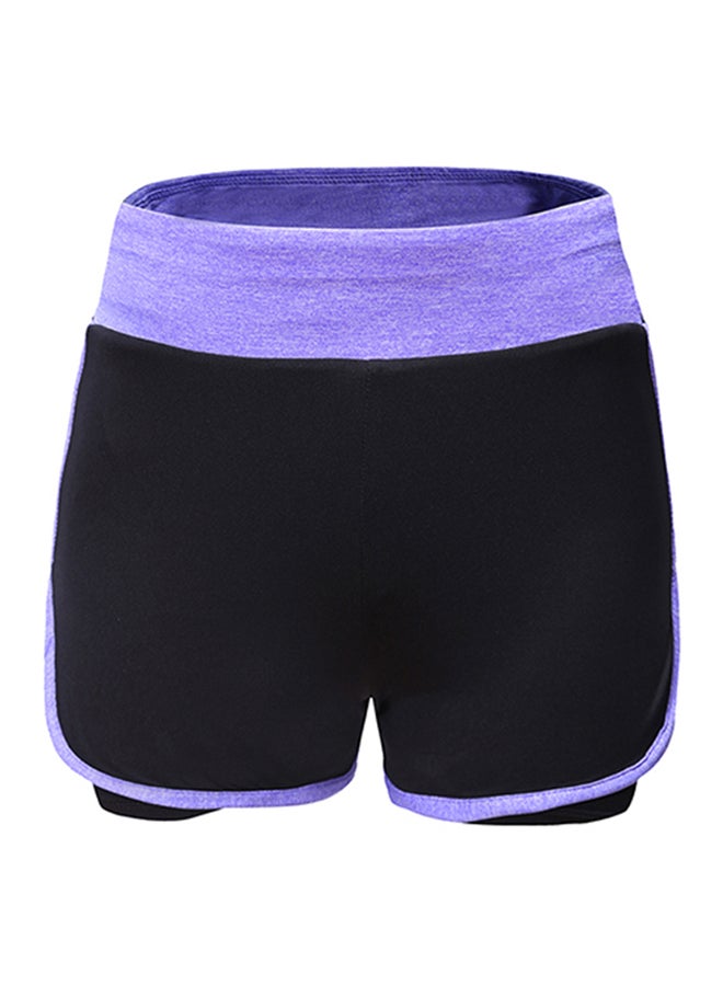 WOSAWE 2-In-1 Running Yoga Shorts 