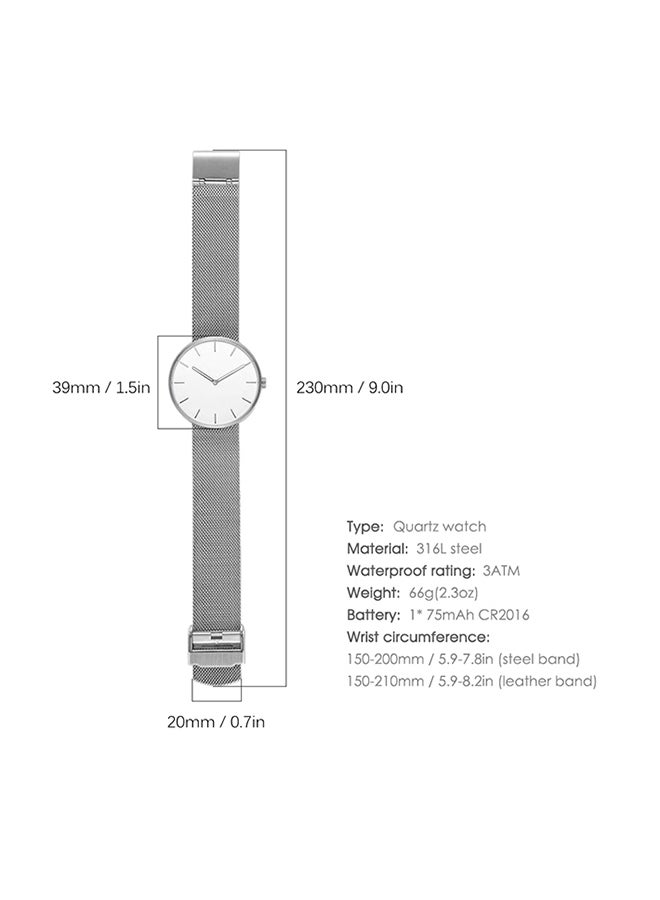 Xiaomi Steel Quartz Wristwatch With 3Atm Water Resistant  - Image 2
