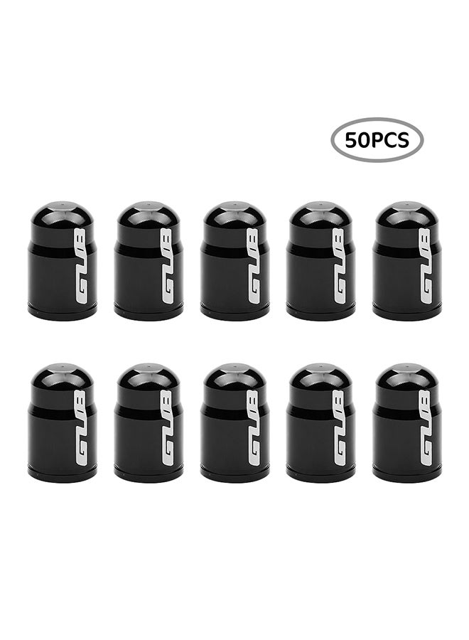 GUB 50 Piece Bike Schrader Air Valve Caps Bicycle Wheel American Tire Valve Cap Dust Cover Protector  - Image 1