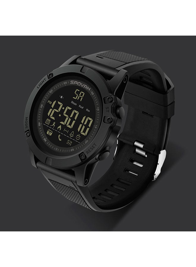 Spovan Outdoor Digital Smart Sport Watch With Pedometer Wrist Watch Black - Image 3