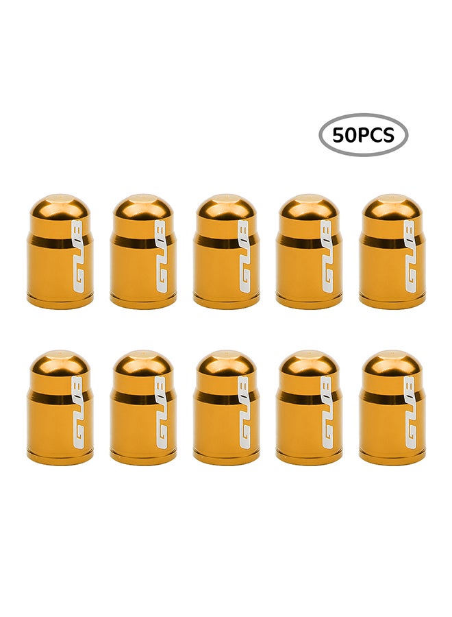 GUB 50 Piece Bike Schrader Air Valve Caps Bicycle Wheel American Tire Valve Cap Dust Cover Protector  - Image 1