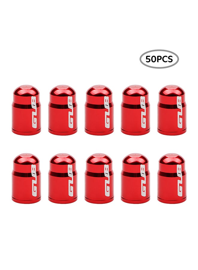 GUB 50 Piece Bike Schrader Air Valve Caps Bicycle Wheel American Tire Valve Cap Dust Cover Protector  - Image 1