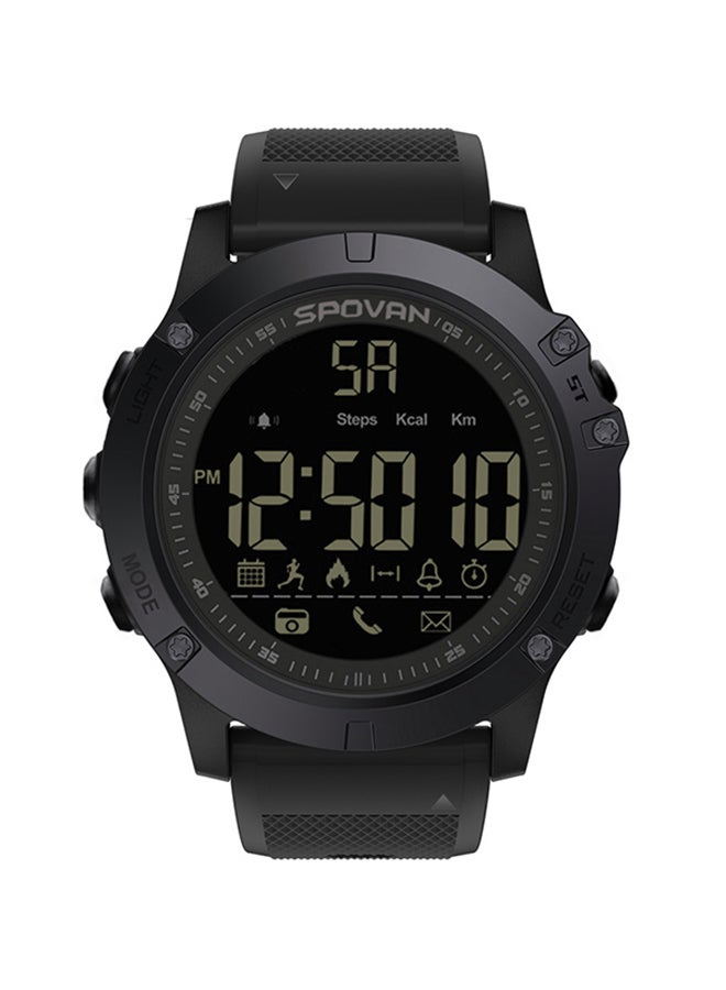 Spovan Outdoor Digital Smart Sport Watch With Pedometer Wrist Watch Black - Image 1