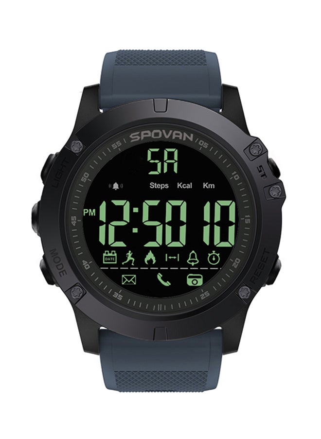 Spovan Outdoor Digital Smart Sport Watch For Men With Pedometer Wrist Watch Blue - Image 1
