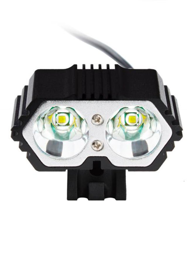 Voberry 6000LM 2 X XM-L T6 LED USB Waterproof Lamp Bike Bicycle Headlight Black  - Image 2