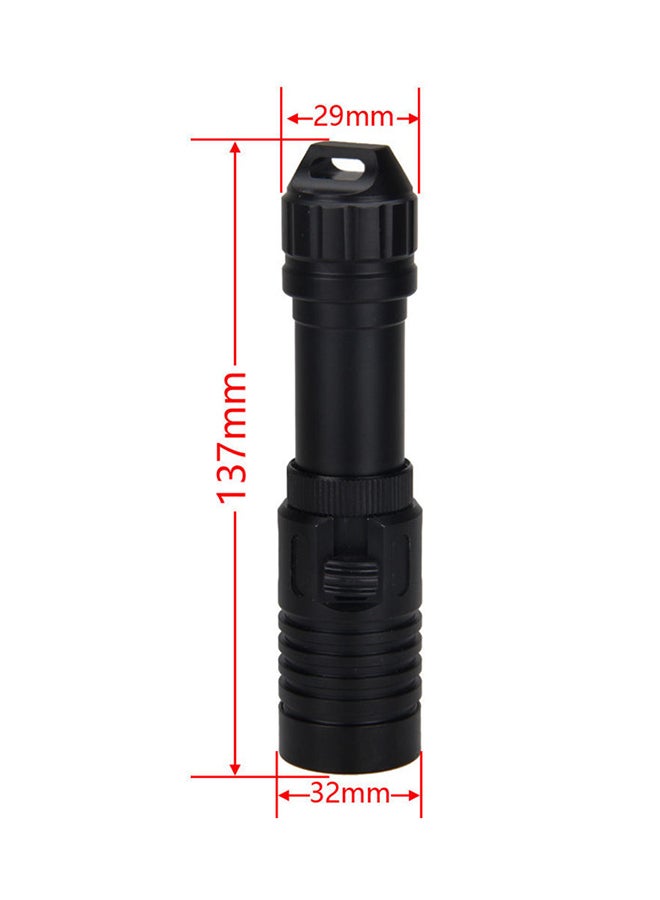فوبيري كشاف مصباح LED للغطس 18650 تحت الماء حتى 100 متر طراز 5000LM XM-L2 أسود  - Image 3