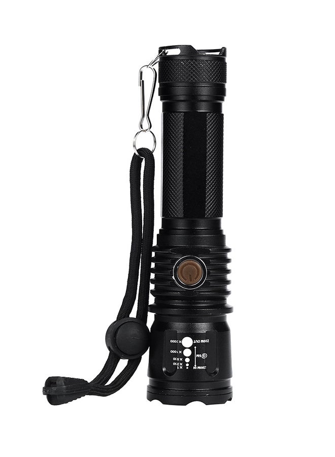 Voberry - 5 Modes Super Bright X800 Tactical Flashlight LED Zoom Military Torch Black - Image 1