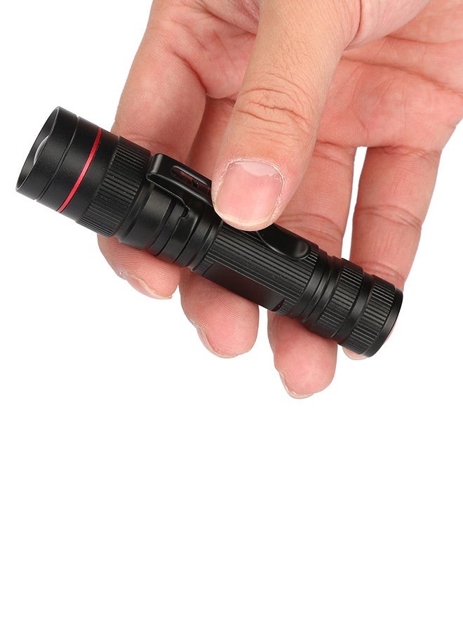 Voberry - New Q5 AA/14500 3 Modes ZOOMABLE LED Super Bright Flashlight MINI Torch Black - Image 1