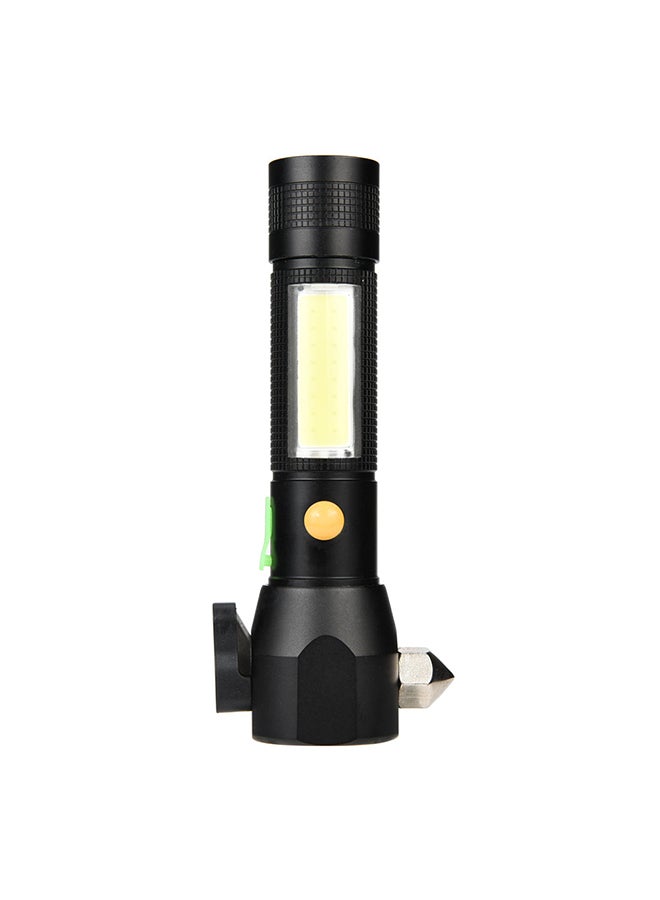 فوبيري مصباح يدوي مزود بمطرقة للهروب ومنفذ USB أسود/فضي  - Image 3