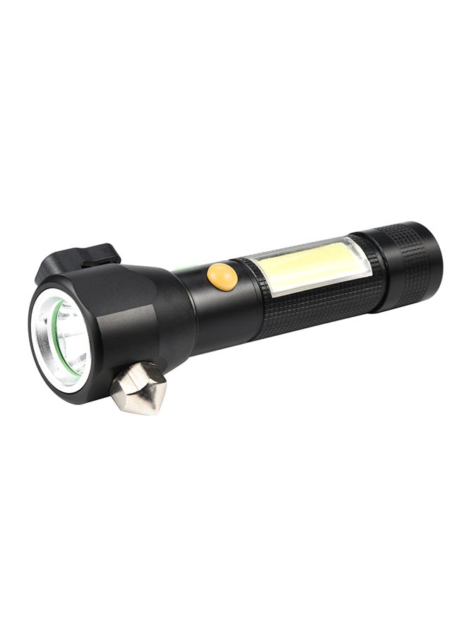 فوبيري مصباح يدوي مزود بمطرقة للهروب ومنفذ USB أسود/فضي  - Image 1