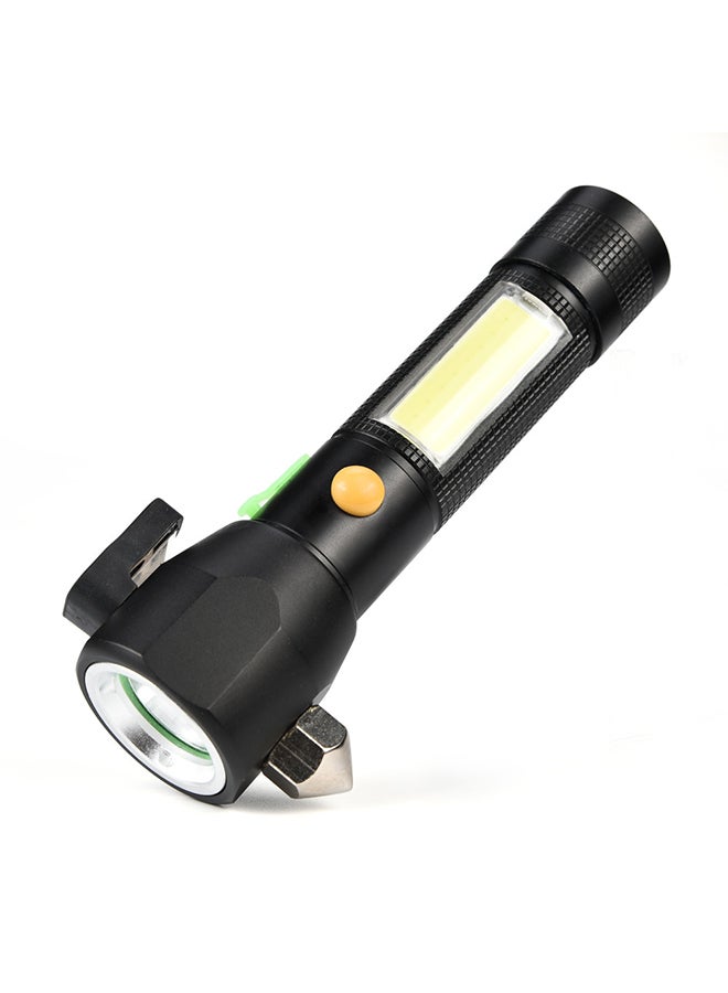 فوبيري مصباح يدوي مزود بمطرقة للهروب ومنفذ USB أسود/فضي  - Image 4