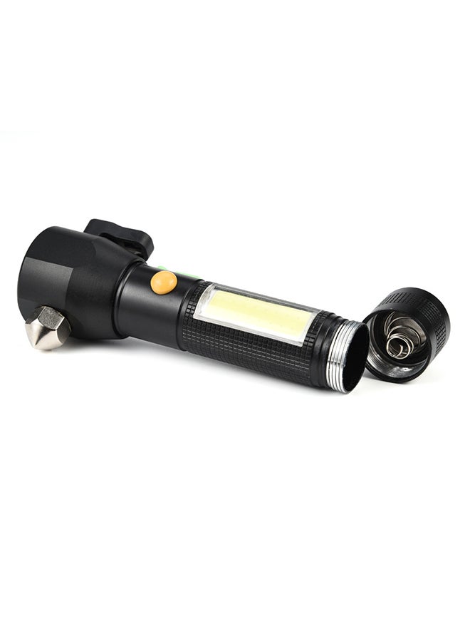 فوبيري مصباح يدوي مزود بمطرقة للهروب ومنفذ USB أسود/فضي  - Image 5