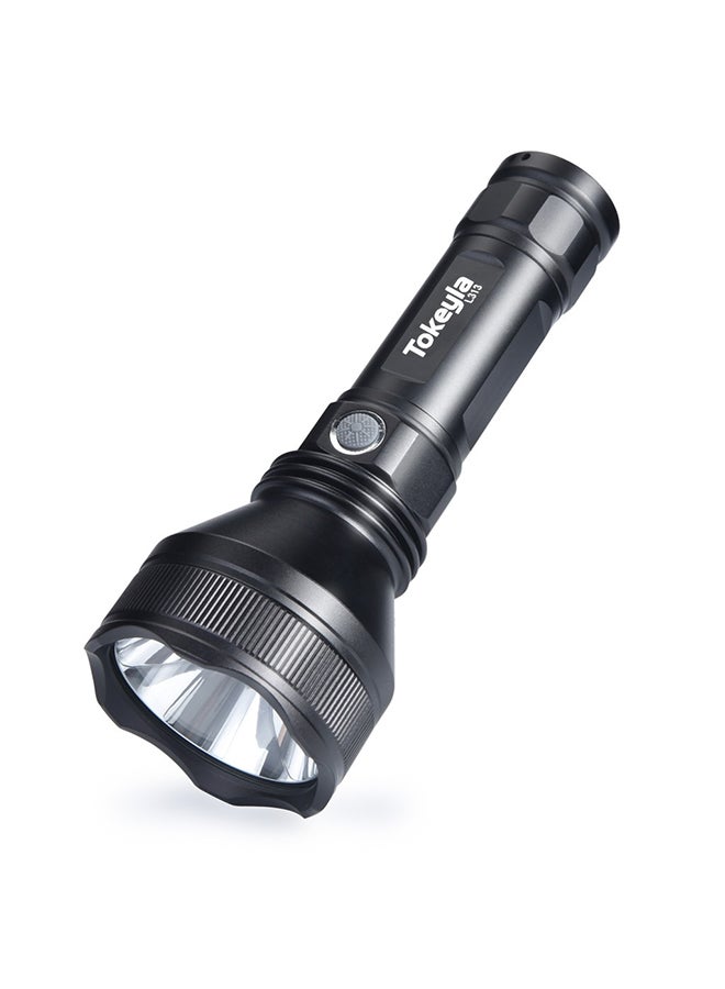 Voberry Waterproof XH P50 LED Flashlight Portable USB Rechargeable Torch Light Lamp Black  - Image 3