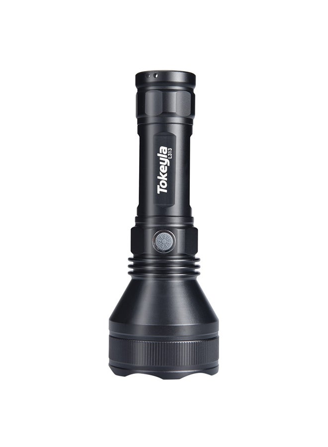 Voberry Waterproof XH P50 LED Flashlight Portable USB Rechargeable Torch Light Lamp Black  - Image 4