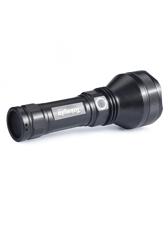 Voberry Waterproof XH P50 LED Flashlight Portable USB Rechargeable Torch Light Lamp Black  - Image 2