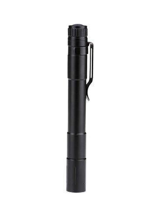 LED Flashlight Clip Mini Torch Pen Light Black 12.5x1.4cm - v1552460651/N21798610A_1