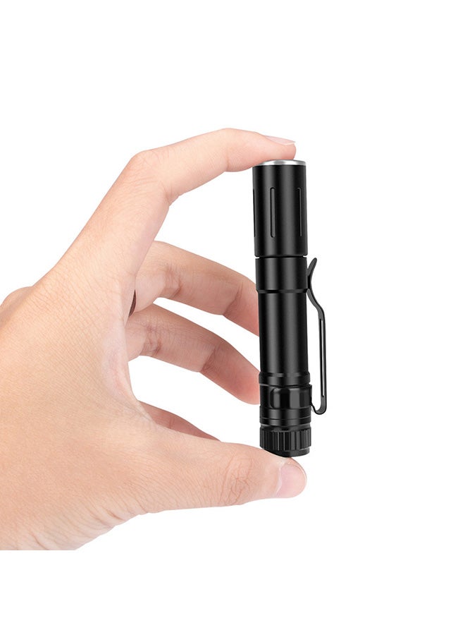 Voberry Q5 Clip Mini Pen LED Flashlight Black  - Image 5