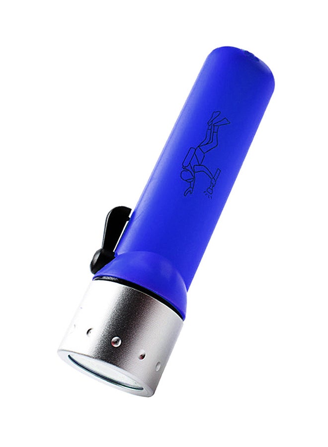 Voberry Q5 Waterproof Underwater LED Flashlight Blue/Silver  - Image 1
