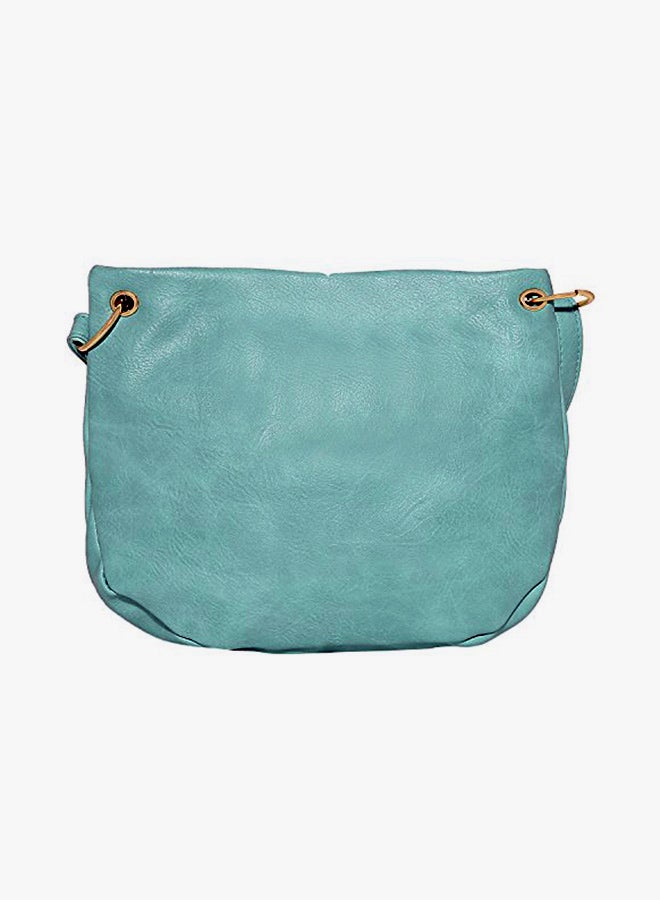 LINO PERROS Polyester Blend Crossbody Bag LWSL00216 Blue - Image 2