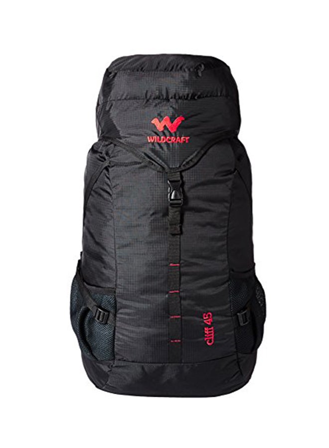 WILDCRAFT Nylon 45 Liter Hiking Backpack 8903338073840 Black - Image 1