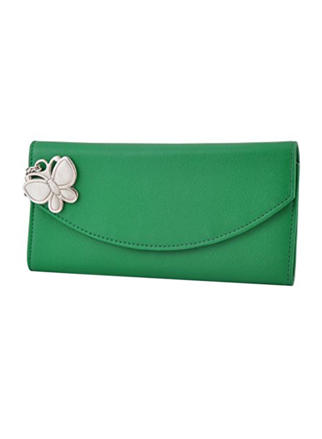 Butterflies Polyester Blend Wallet 0679537623374 Green  - Image 1