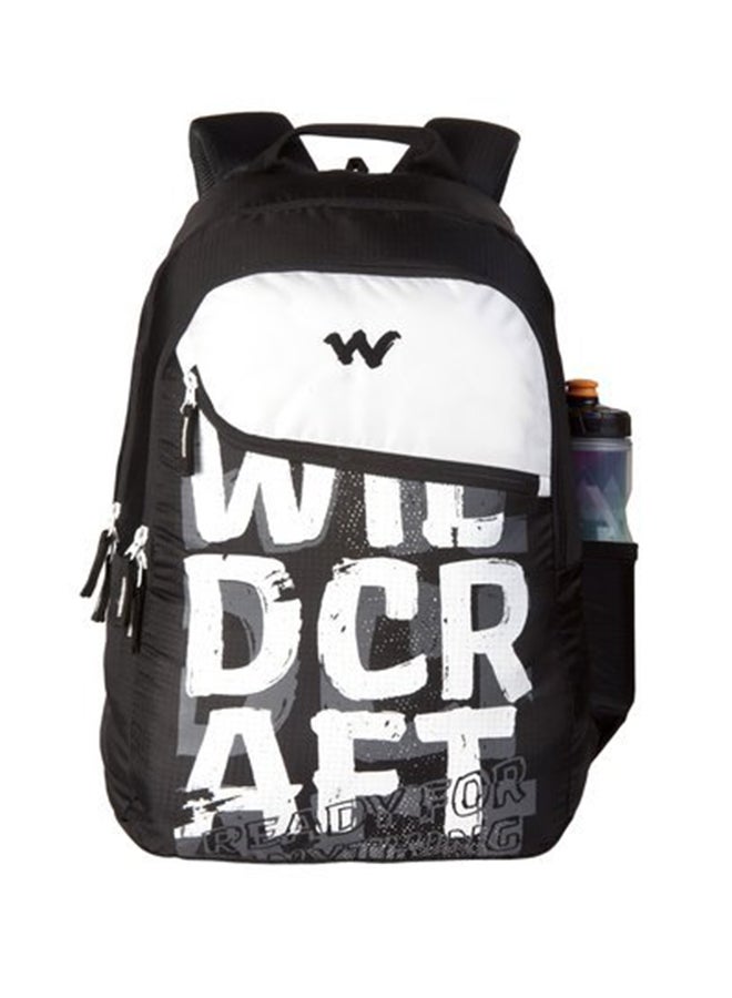 WILDCRAFT - Nylon 35 Liter Backpack 11619-Typo_Blk Black/White - Image 1