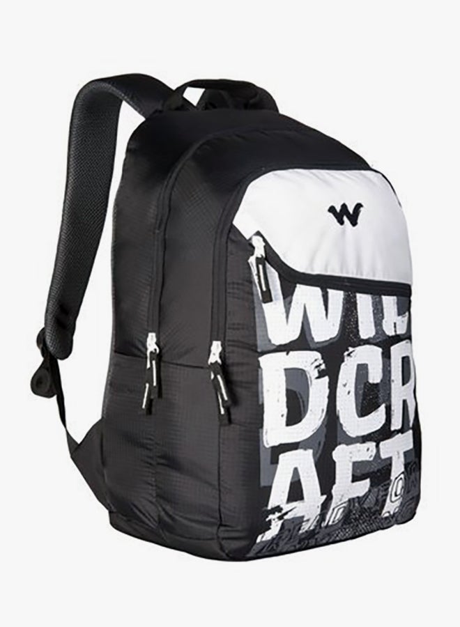 WILDCRAFT - Nylon 35 Liter Backpack 11619-Typo_Blk Black/White - Image 1