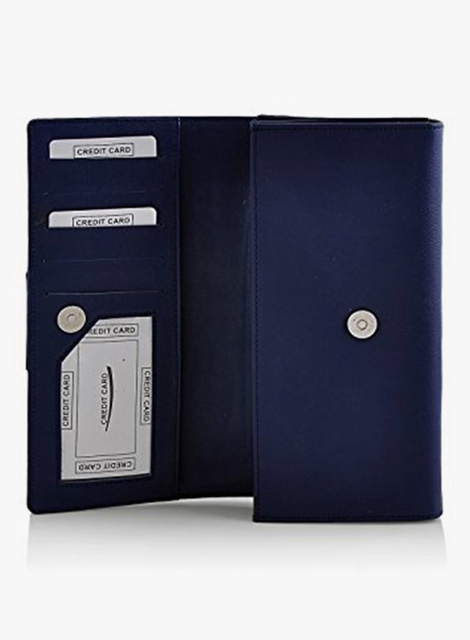Butterflies Polyester Blend Wallet BNS 2385BL Blue  - Image 3