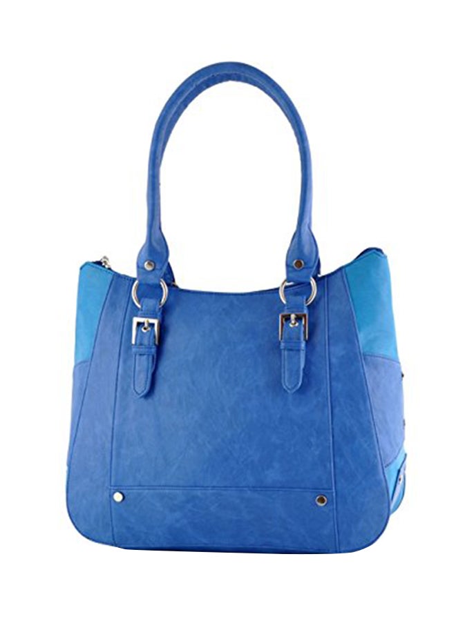 Butterflies - Polyester Blend Shoulder Bag Blue - Image 1