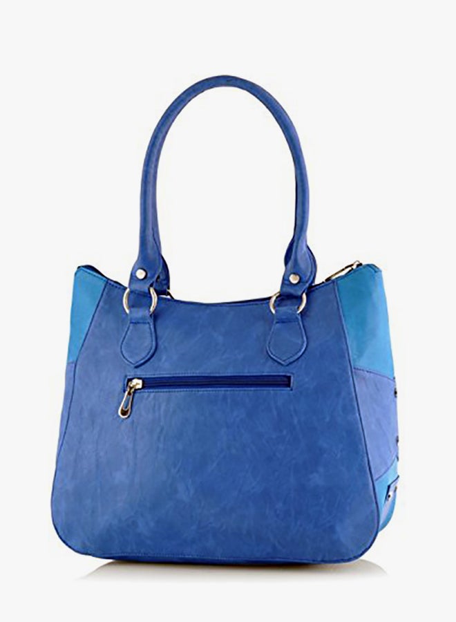 Butterflies - Polyester Blend Shoulder Bag Blue - Image 1