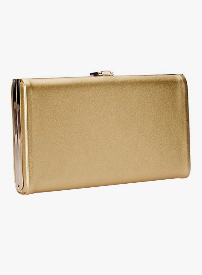 LINO PERROS Polyester Blend Clutch LWCC00193GOLDEN Gold - Image 2