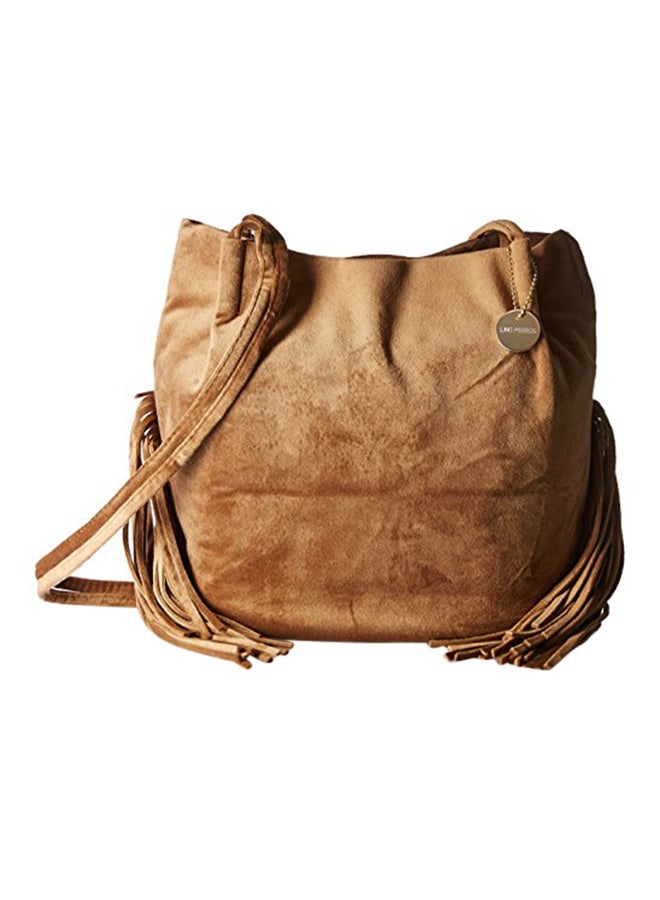 LINO PERROS Polyester Blend Handbag LWHB02017BROWN Brown