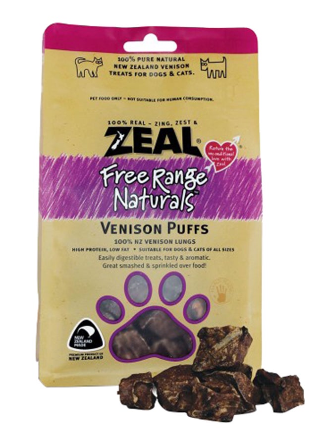 zeal Free Range Natural Venison Puffs 85grams