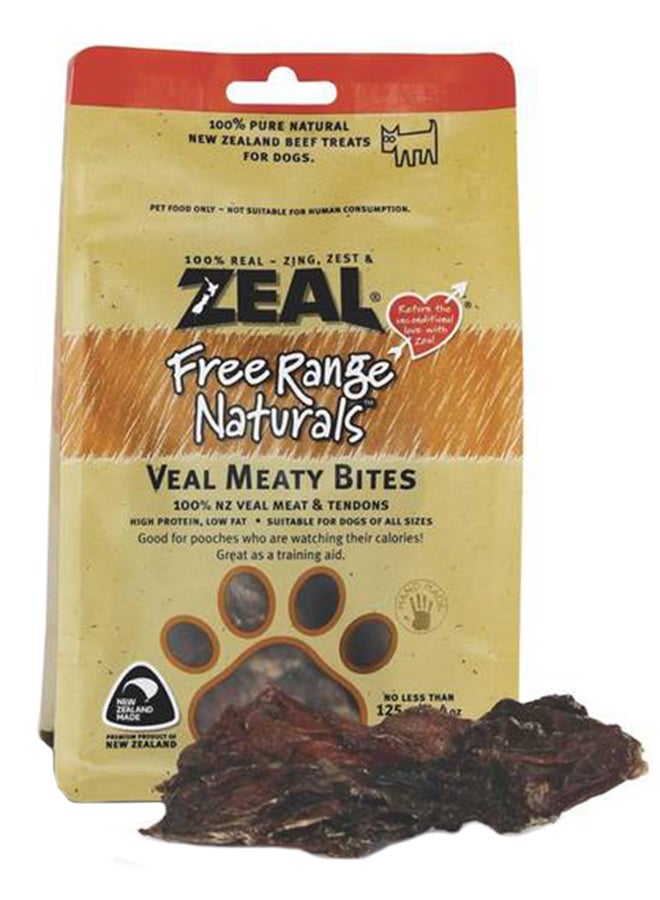 zeal Free Range Natural Veal Meaty Bites 125grams