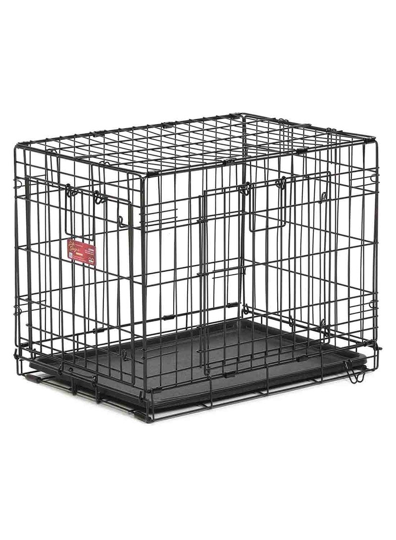 Midwest - Life Stage A.C.E. Double Door Crate Black 22inch - Image 1